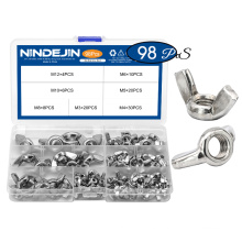 304 Stainless Steel DIN 315 Wing Nut Assortment M3 M4 M5 M6 M8 M10 M12 Butterfly Wing Nuts